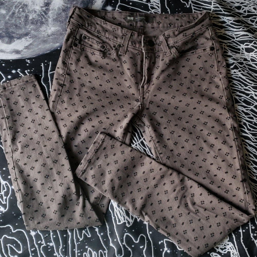 Levi's 535 Patterned Skinny Legging Jeans